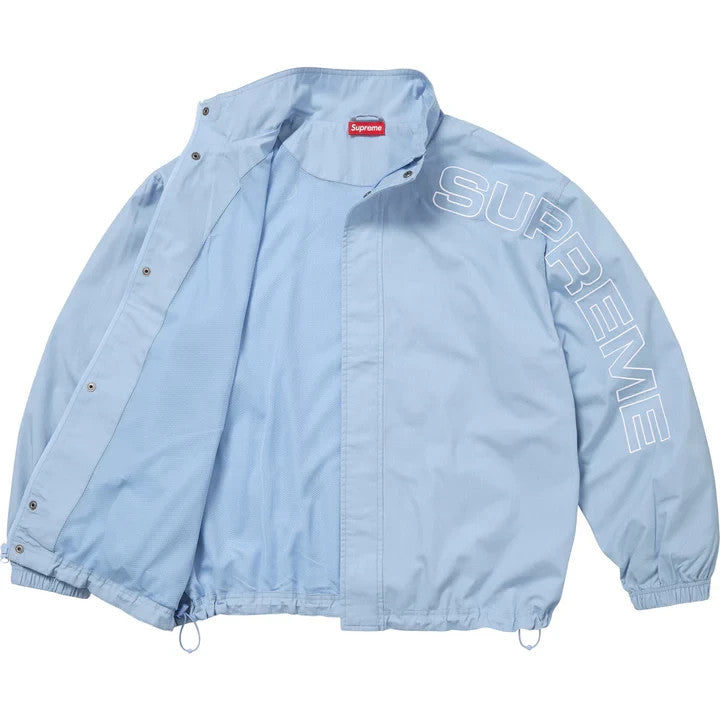 Supreme Spellout Embroidered Ripstop Track Jacket Light Blue