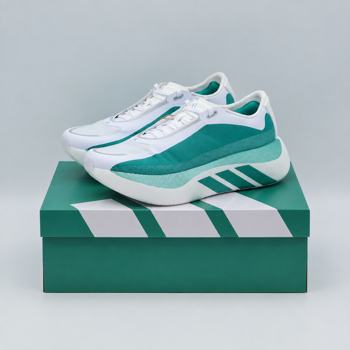 KI1912 adidas Hyperboost Edge Running Cloud White Equipment Green (Men's)