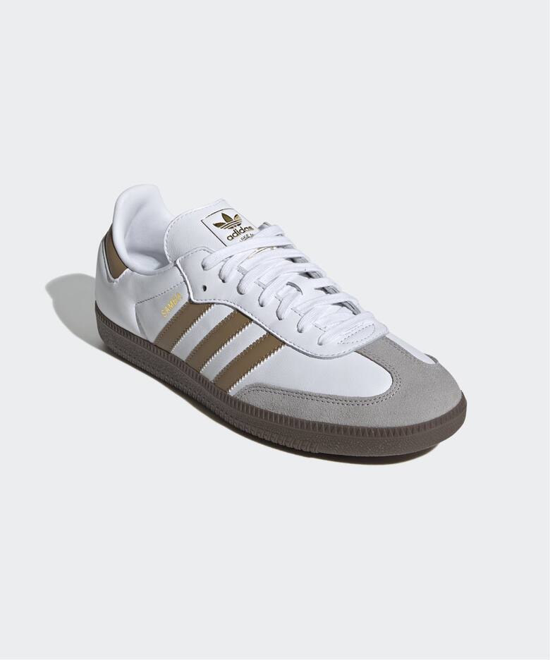 JH8796 adidas Originals Samba OG Cloud White Brown Desert Clear Granite (Men's)