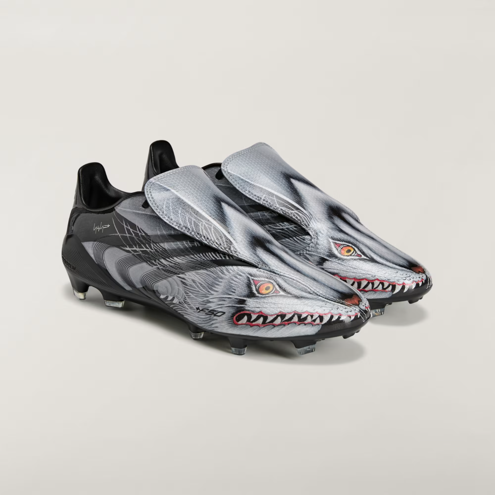 KJ6541 adidas Y-3 F50 Tunit FG Silver Metallic Black Grey Three (Men's)