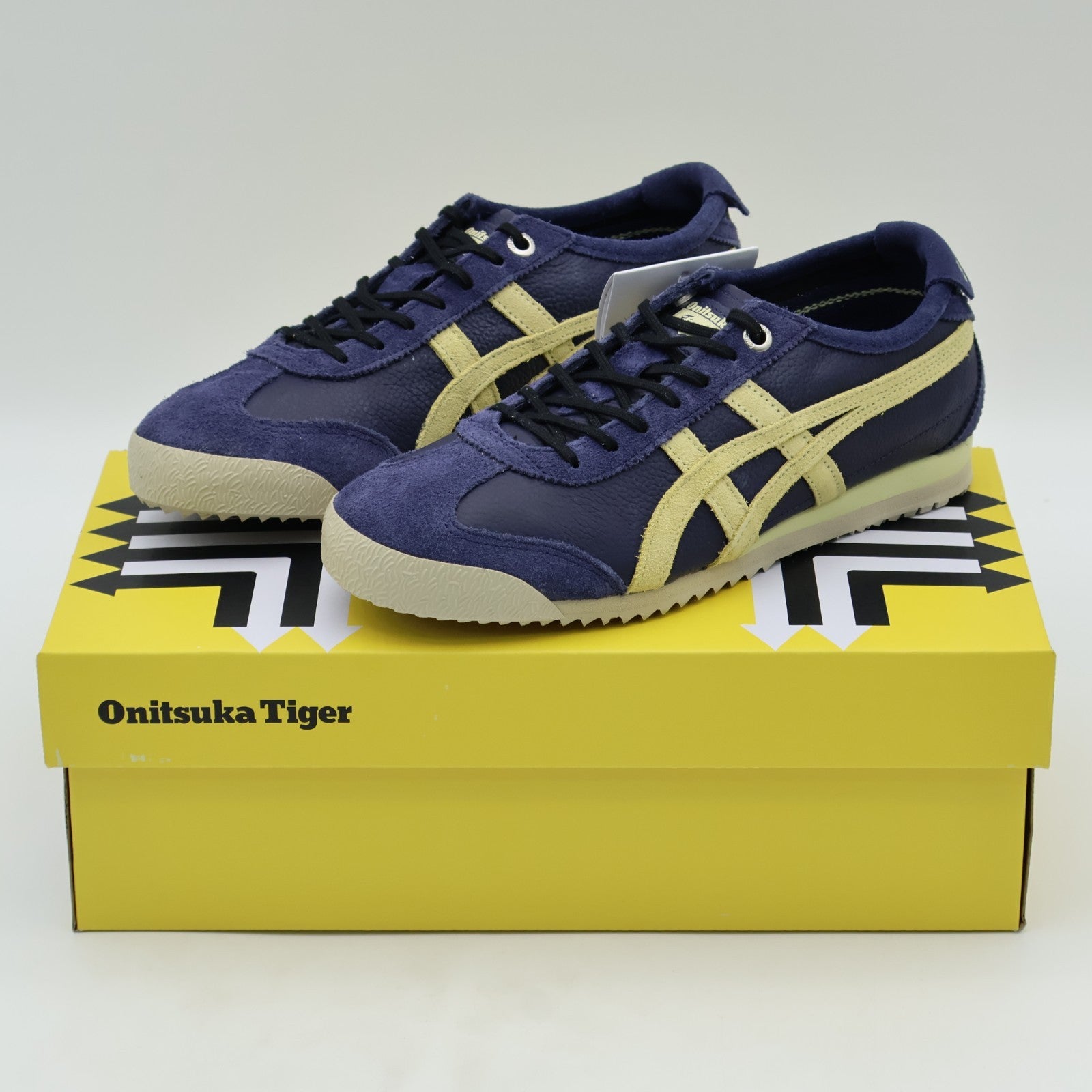 1183C015-400 Onitsuka Tiger Mexico 66 SD VIN Peacoat Wheat Yellow (Men's)