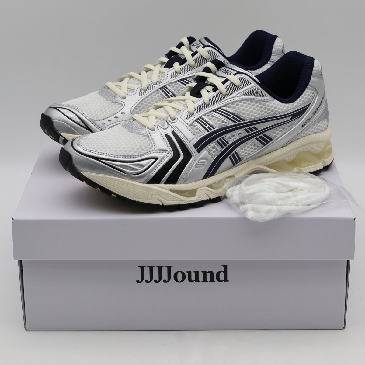 1203A961-100 JJJJound à Asics Gel-Kayano 14 White Midnight (Men's)