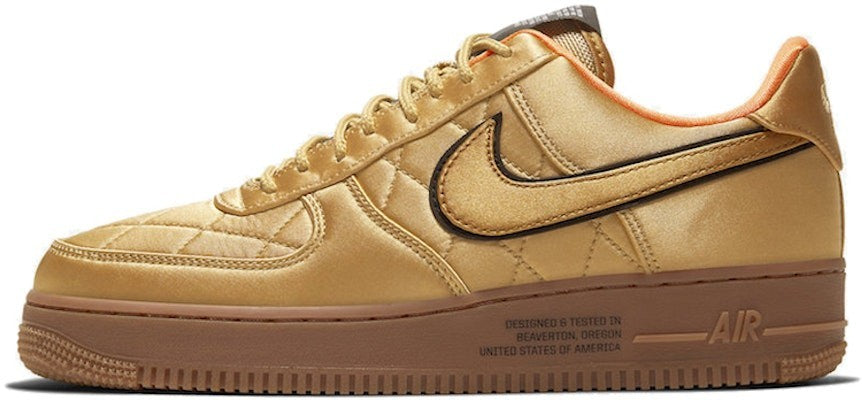 CU6724-777 Nike Air Force 1 Low "Quilted Satin Pack Wheat" (Men's)