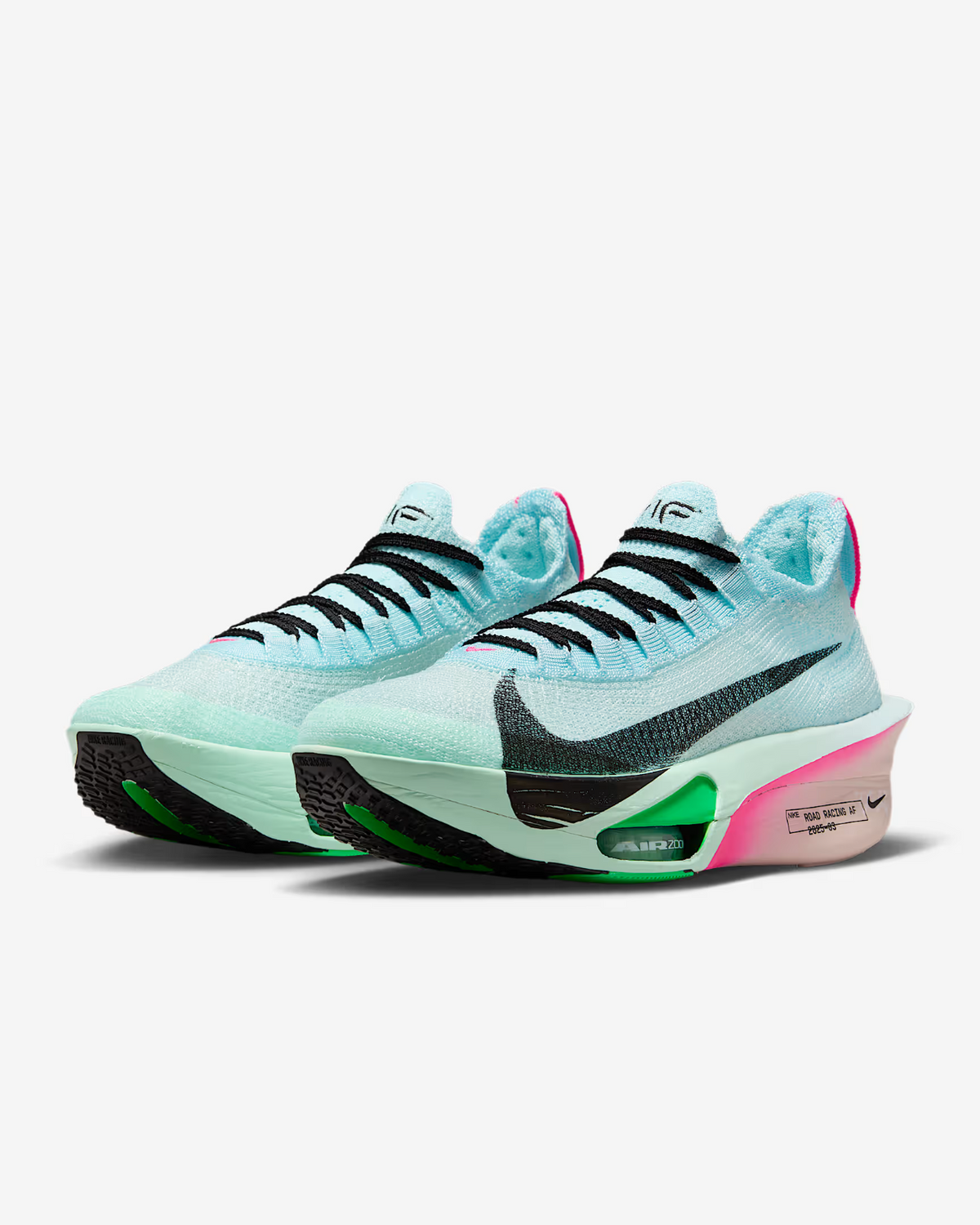 FD8315-400 Nike Alphafly 3 Glacier Blue Mint Foam Green Shock Black (Women's)