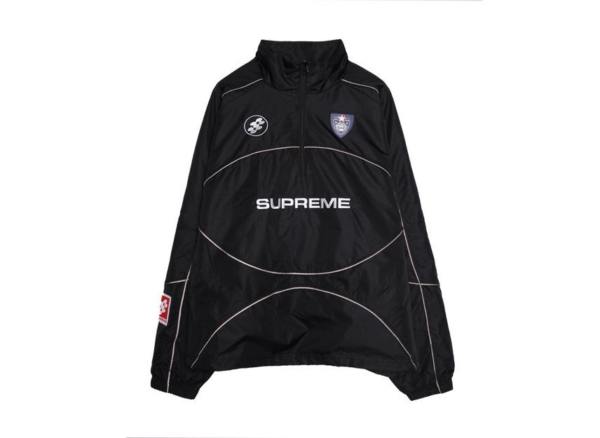 Supreme Reflective Piping Pullover Black