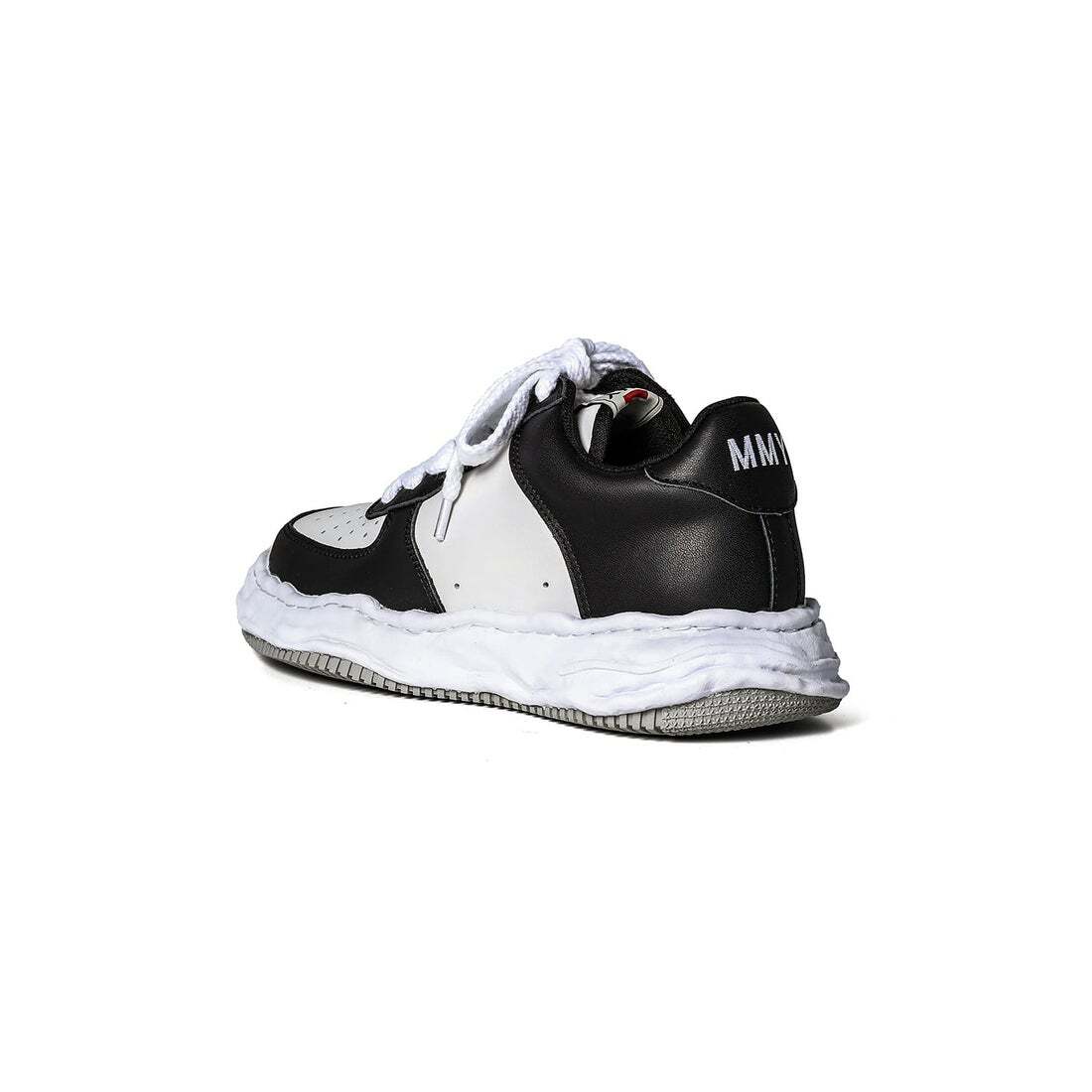 A08FW706-black/white Maison MIHARA YASUHIRO WAYNE OG Sole Leather Low-top(Men's)