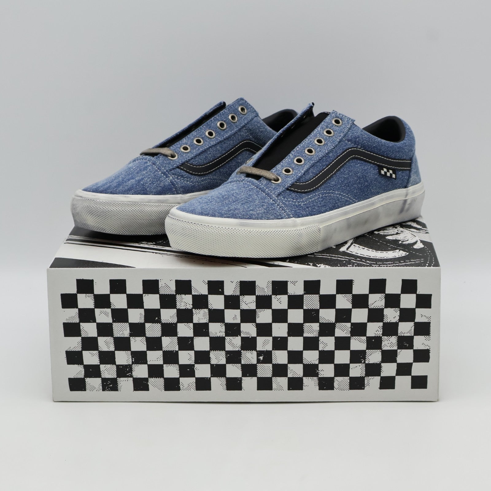 VN0A2Z32Y40 Vans Skate Old Skool Denim Blue Black (Men's)