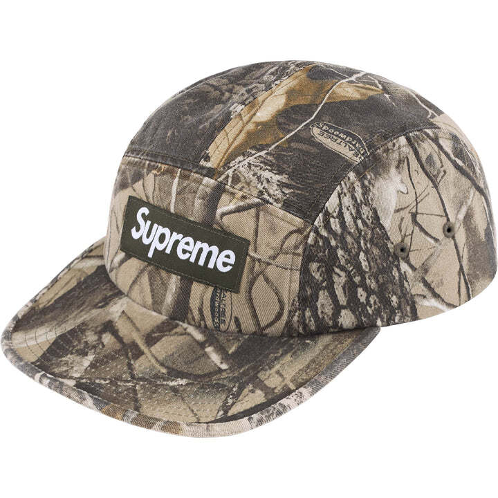 Supreme Washed Chino Twill Camp Cap Realtree Hardwoods