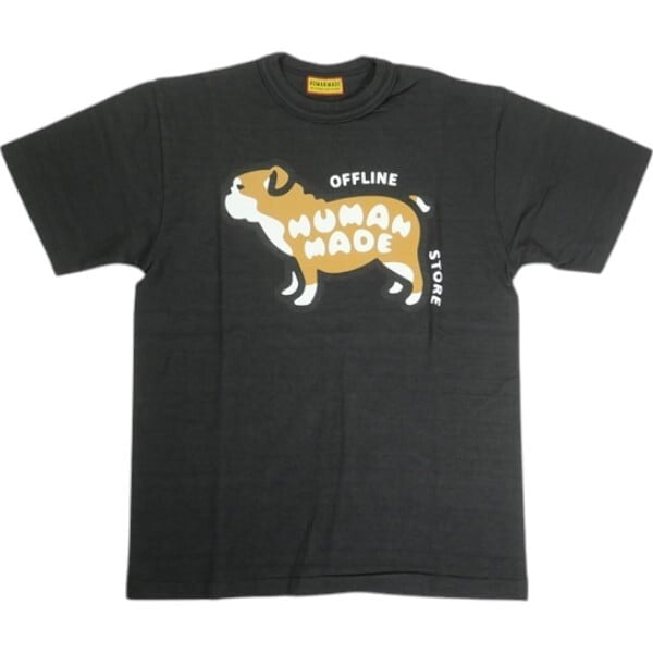 HUMAN MADE Stores Exclusive Animal Graphic T-Shirt Offline Store Bulldog Black