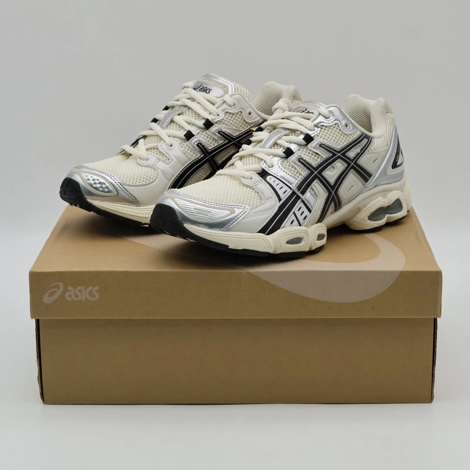 1201A424-105 Asics Gel-Nimbus 9 Cream Black (Men's)