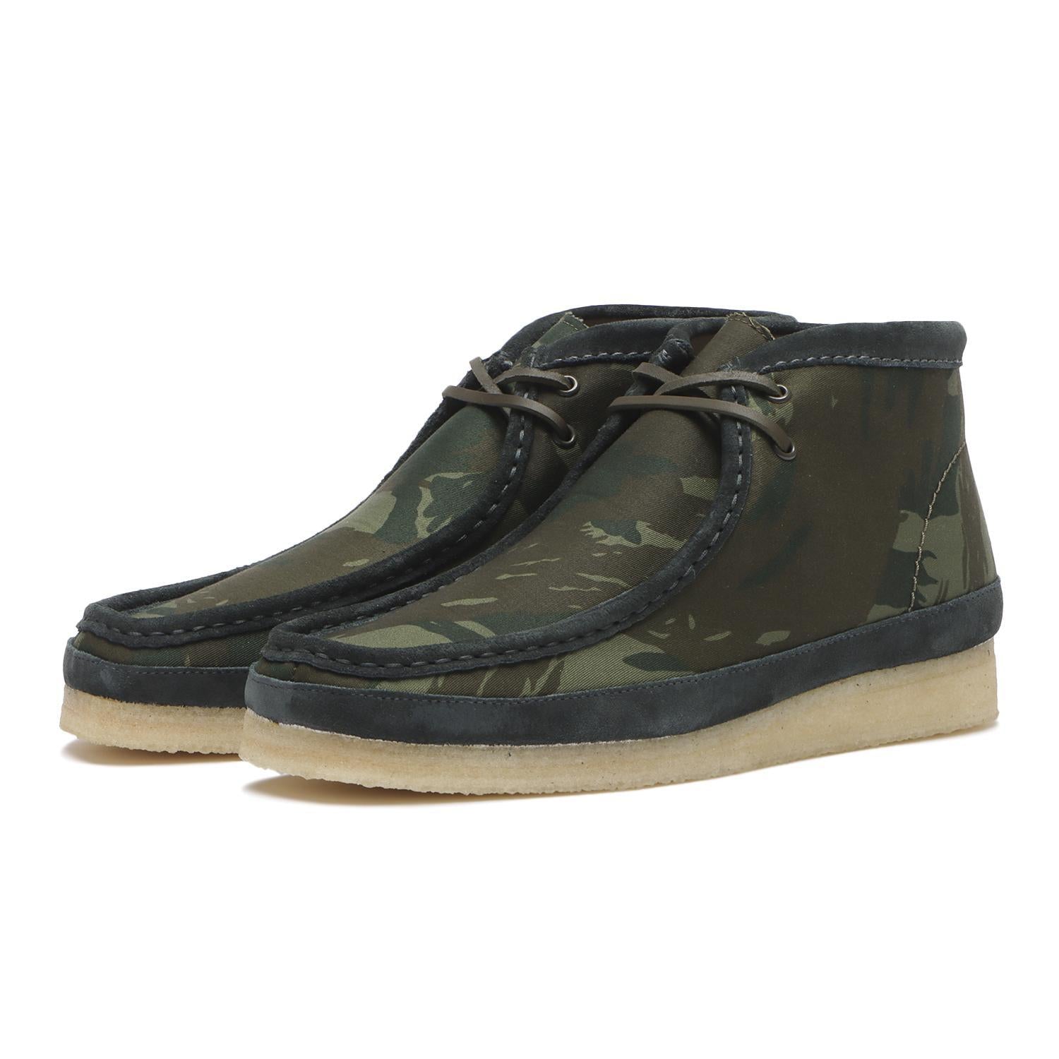 26177769 Clarks Wallabee Boot Green Camouflage (Men's)