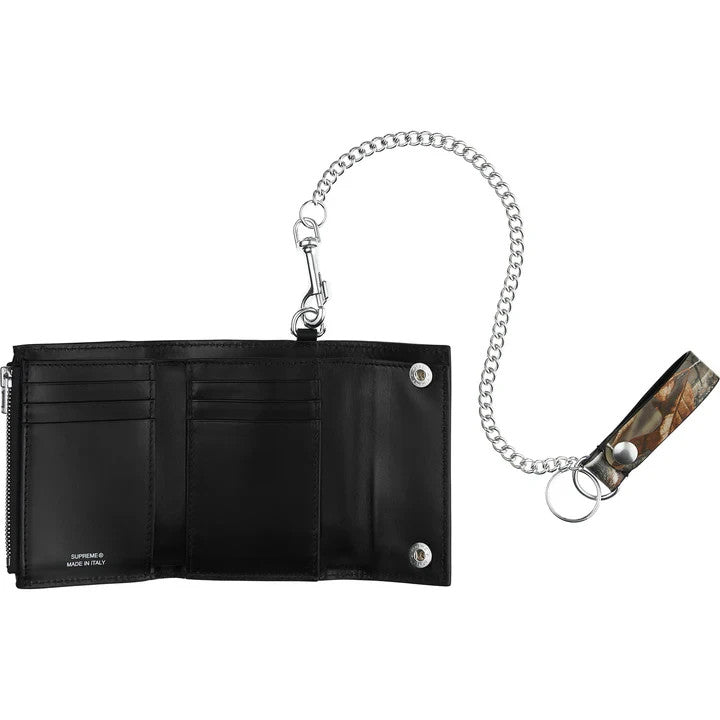 Supreme Leather Chain Wallet (25FW) Realtree® Hardwoods Camo