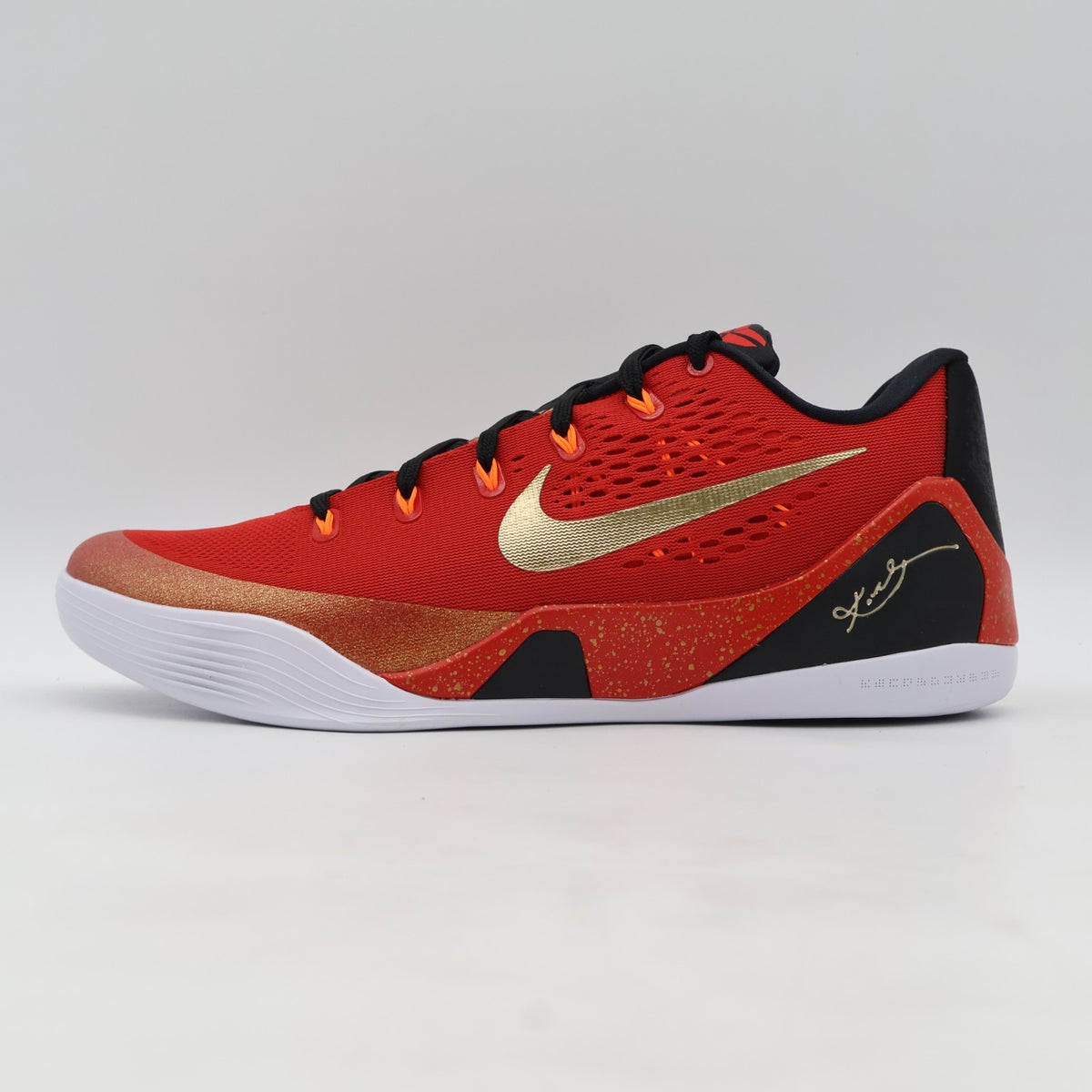 IH1400-600 Nike Kobe 9 Low Protro EM China University Red and Metallic (Men's)