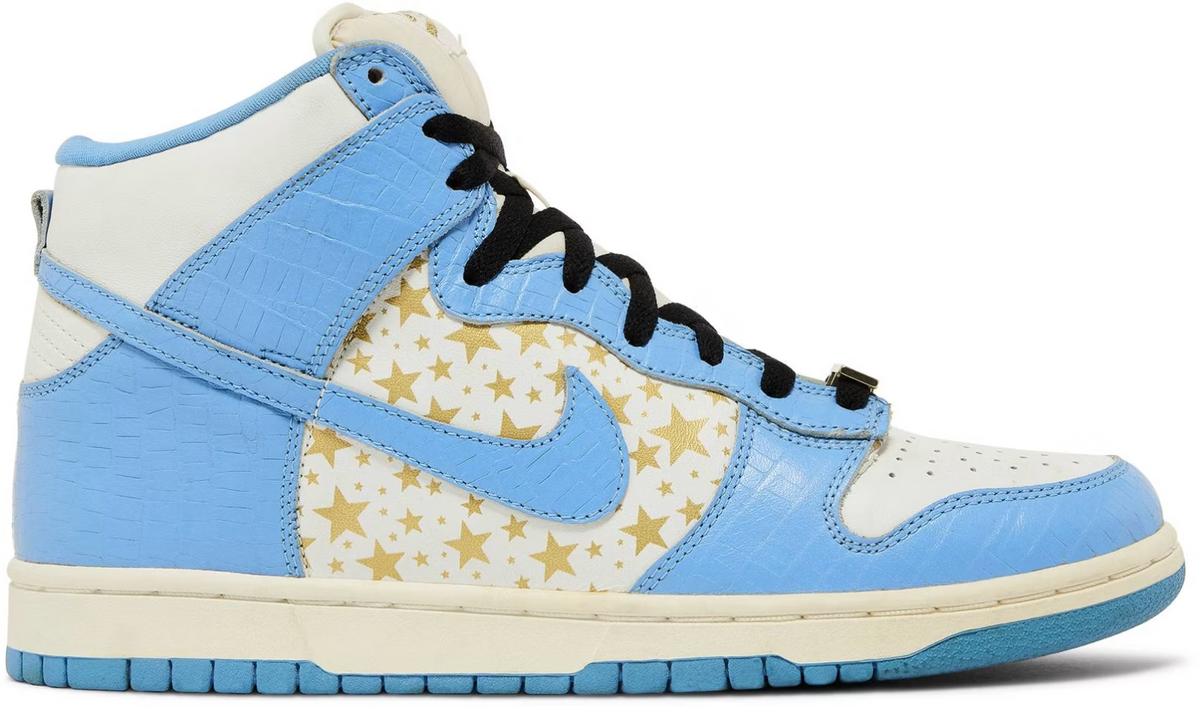 307385-141 Supreme à Nike SB Dunk High "Blue Stars" (Men's)