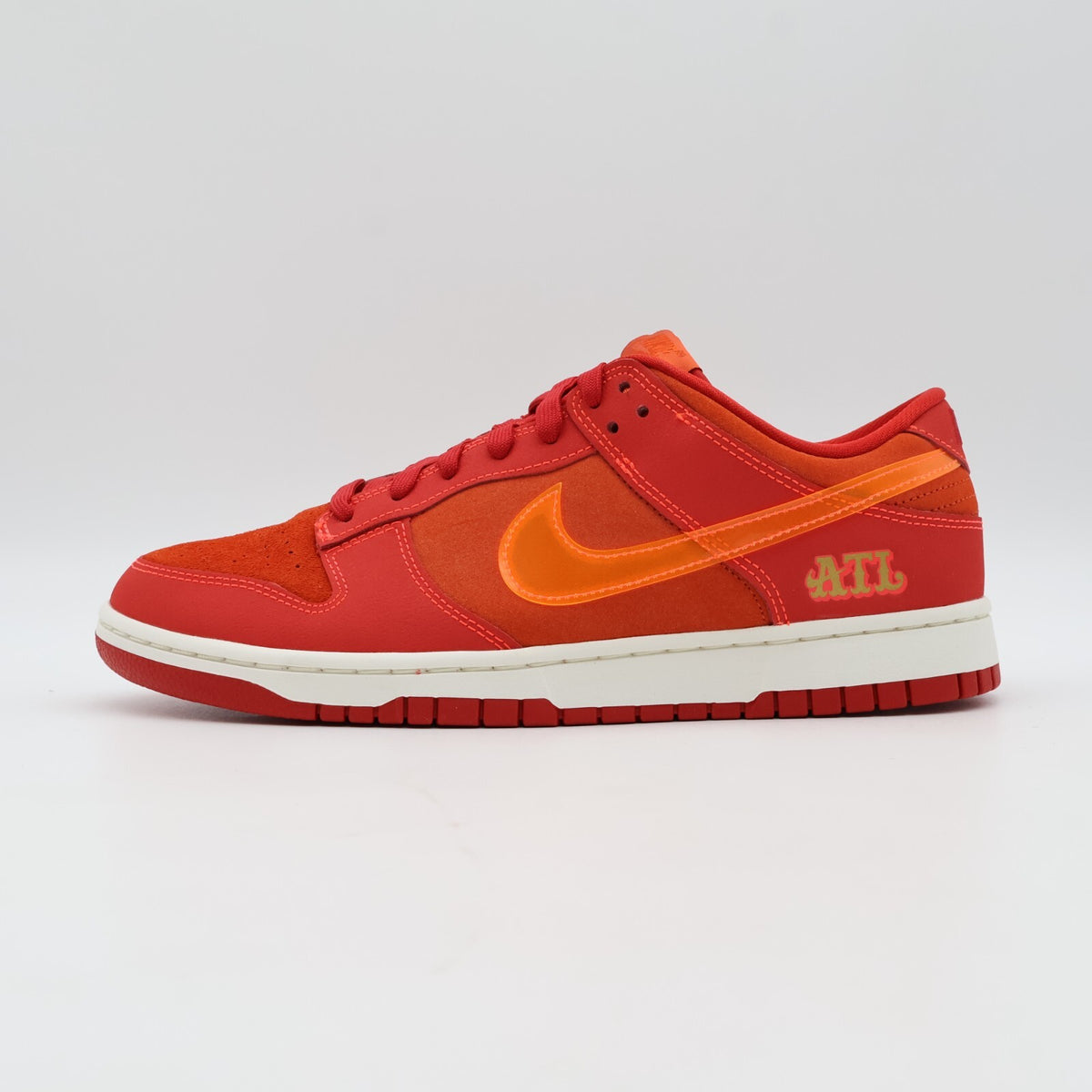 FD0724-657 Nike Dunk Low ATL University Red Bright Crimson Orange (Men's)