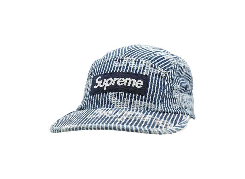 Supreme Denim Camp Cap Stripe (24SS)