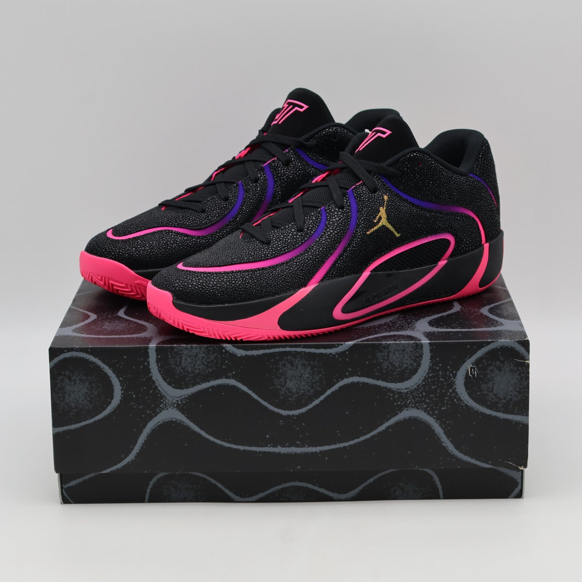 IR0074-003 Nike Jordan Tatum 4 PF Smooth Soul Volume 2 Black Hyper Pink (Men's)