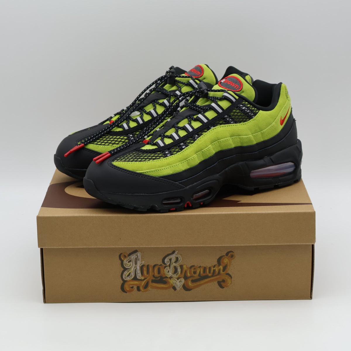 IQ6687-300 Aya Brown à Nike Air Max 95 "Atomic Green" (Men's)