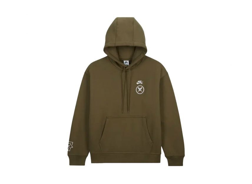 Nike SB x Yuto Horigome Skateboard Fleece Pullover Parka Olive