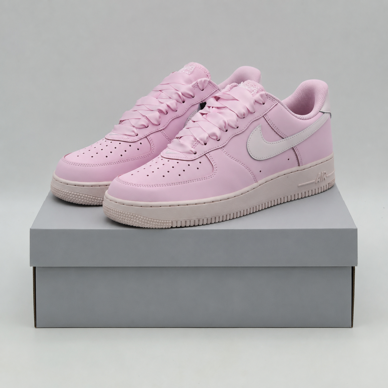 IR0871-600 Nike Air Force 1 Low Ribbon Lace Pink Foam (Women's)