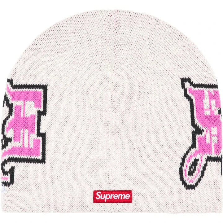 Supreme New Era Outline Beanie White