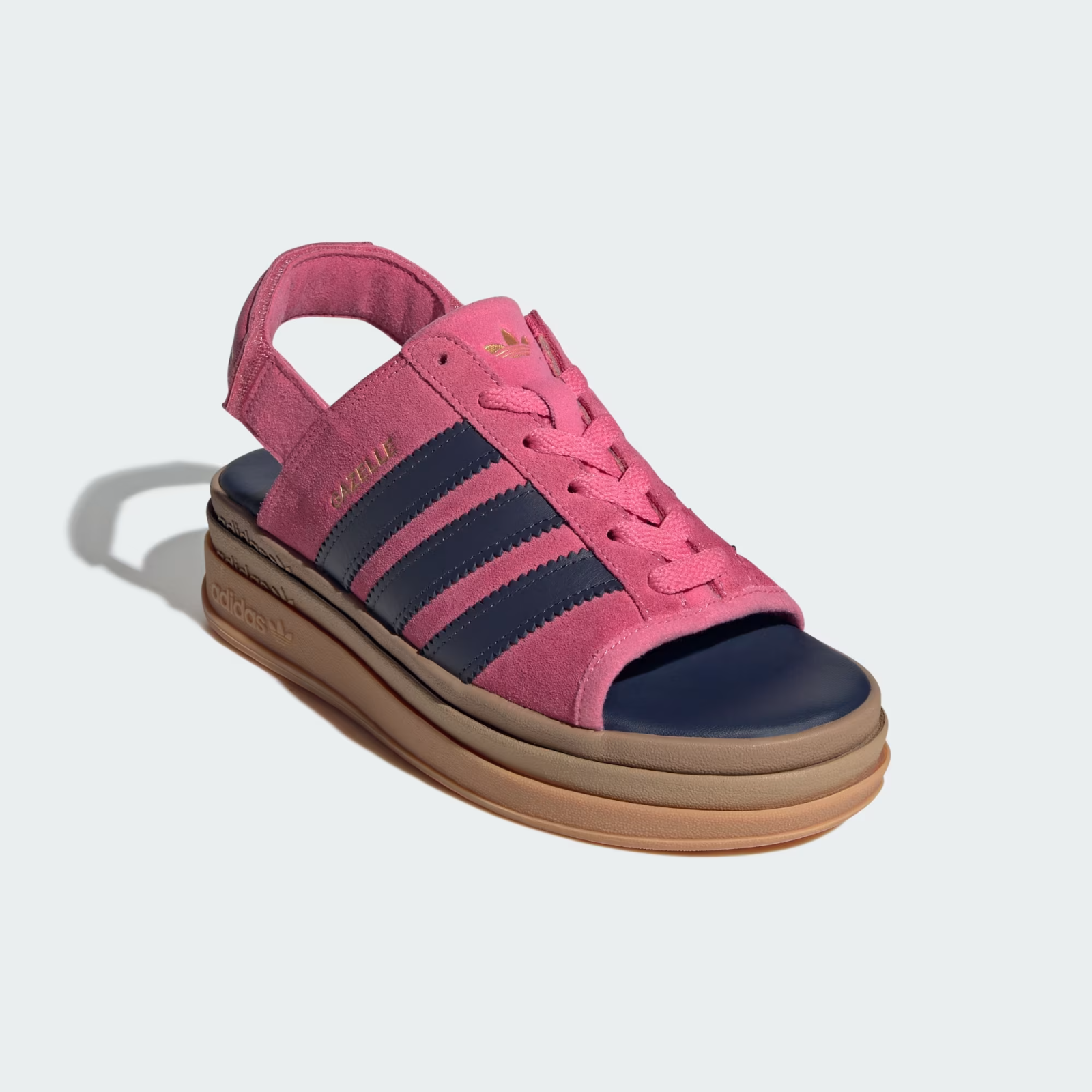 KK4221 adidas Gazelle Bold Sandal Pink Fusion Shadow Navy (Women's)