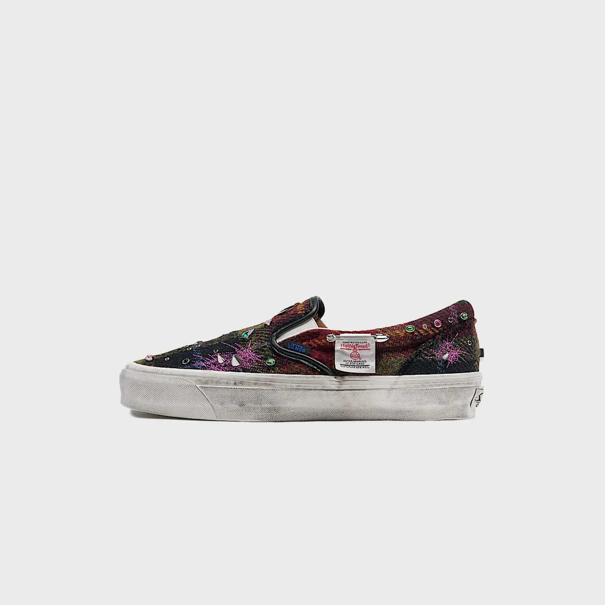 VN000E96BJN Harris Tweed à Vans Premium Classic Slip-On "Tweed Red/Blue" (Men's)