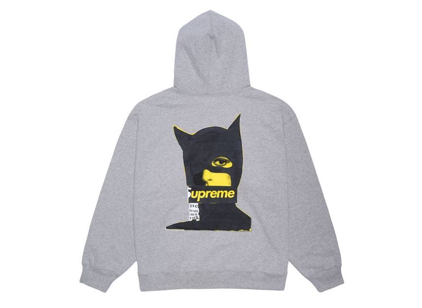 Supreme Catwoman Hooded Sweatshirt Heather Grey