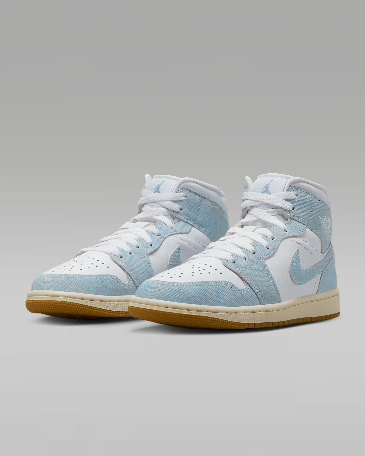 HQ2005-100 Nike Air Jordan 1 Mid Denim Gum (Women's)