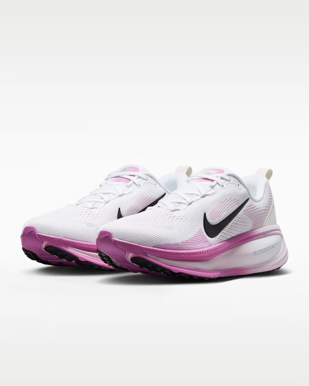 HM6804-116 Nike Vomero 18 "White/Bleached Lilac" (Women's)