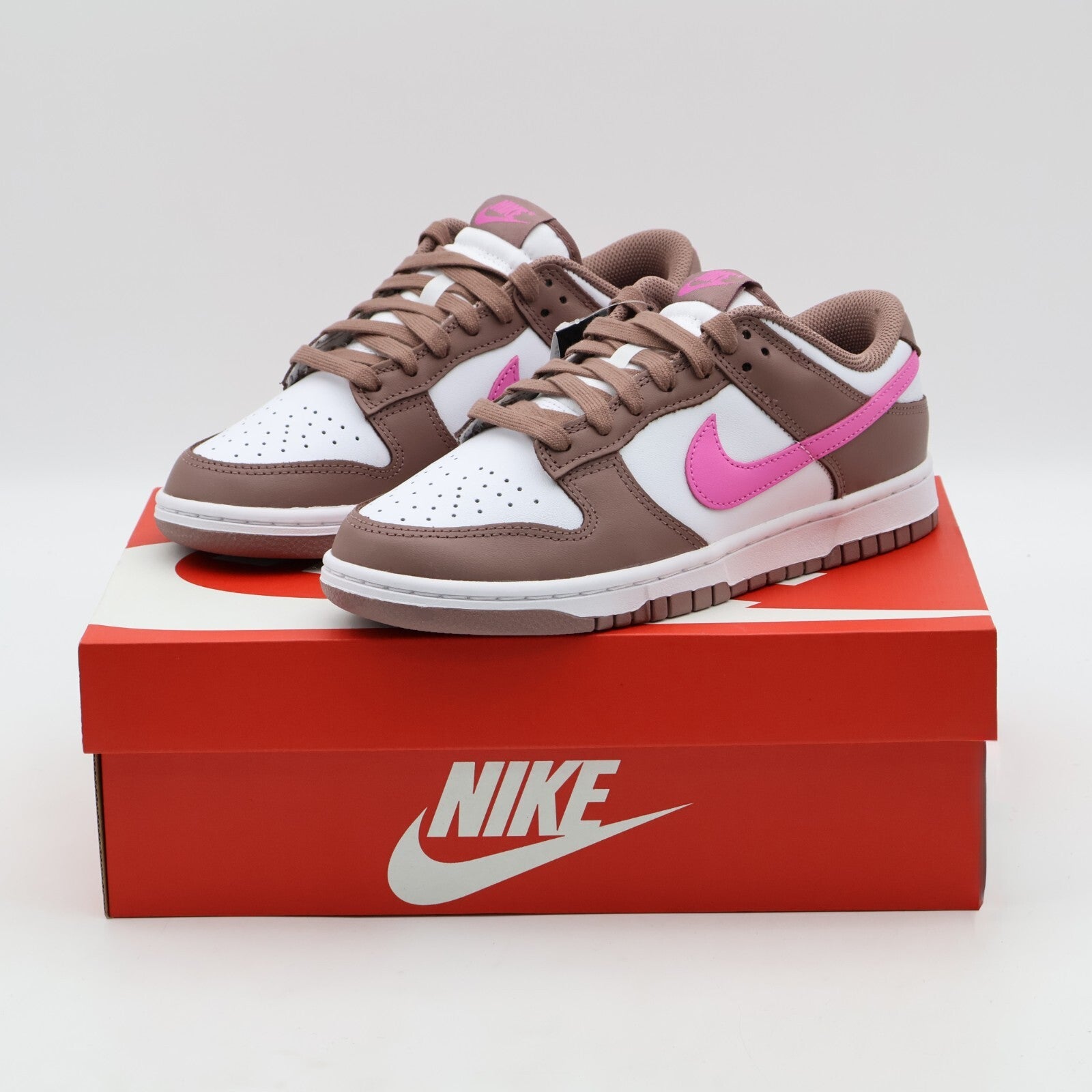 FZ3611-208 Nike Dunk Low Smokey Mauve Playful Pink White Brown Beige (Women's)