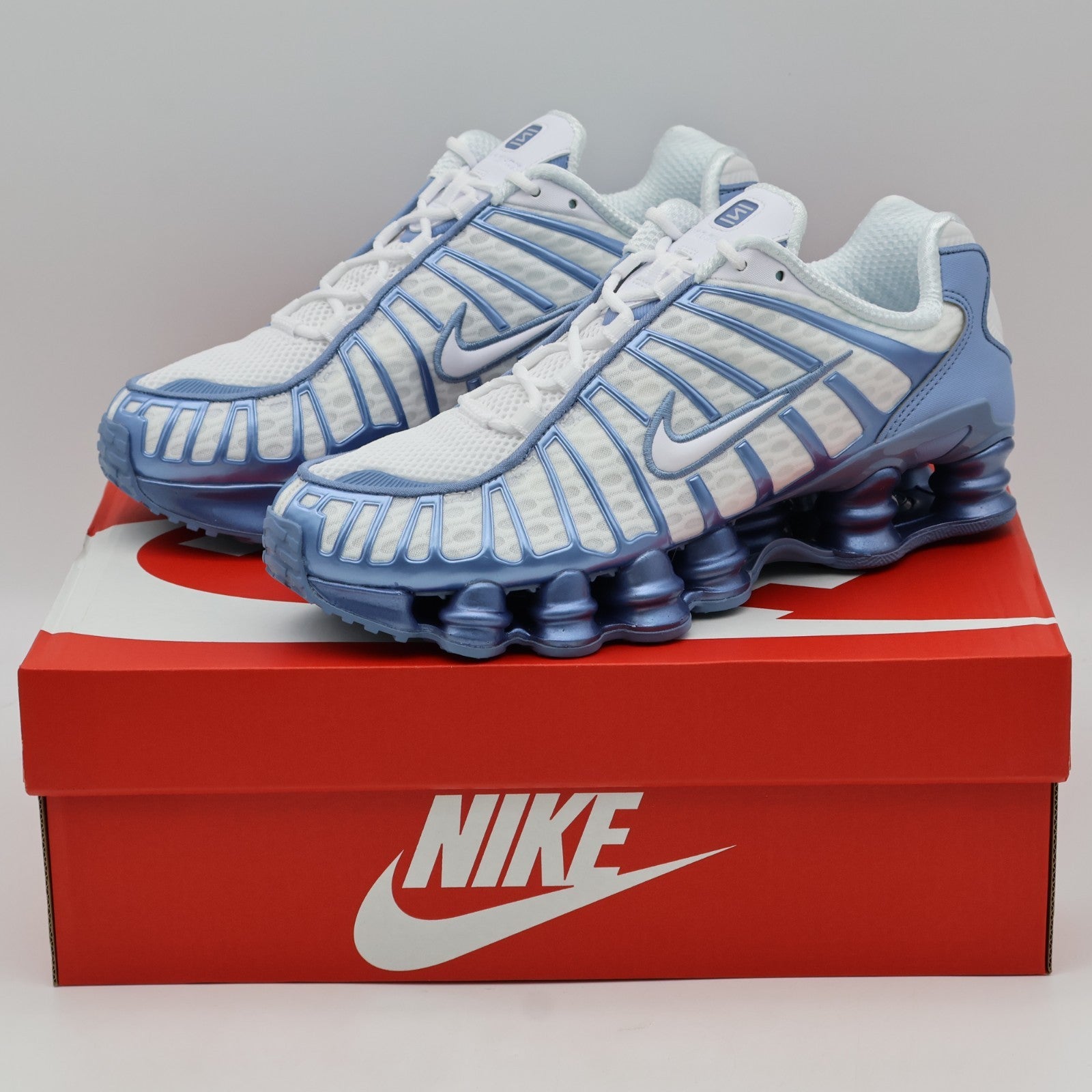 AR3566-106 Nike Shox TL White Work Blue (Women's)