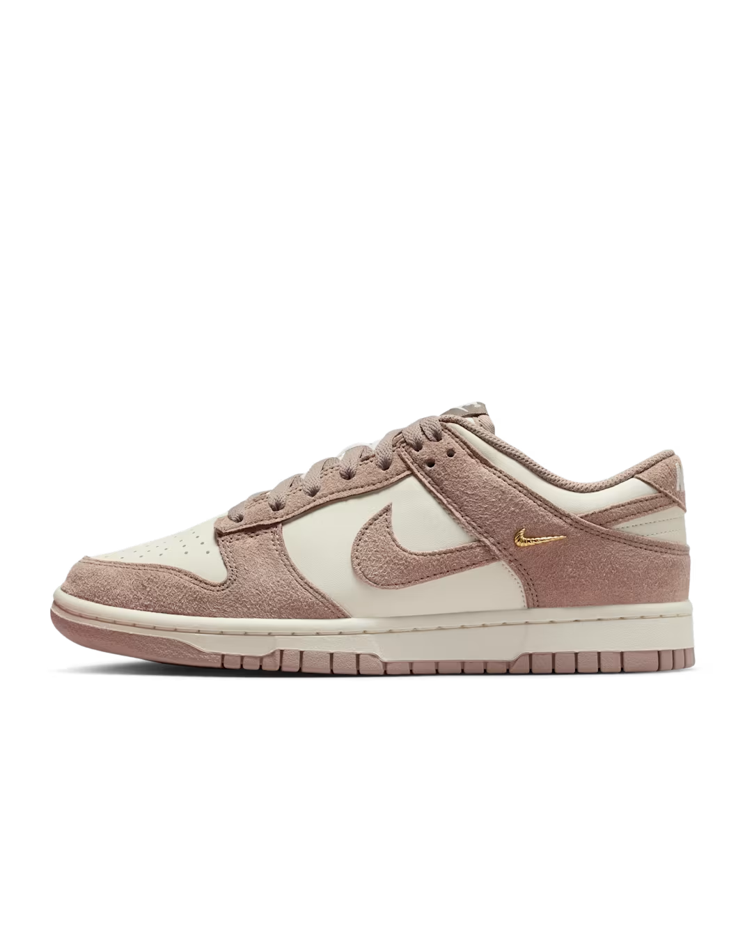 IB4417-105 Nike Dunk Low Malt Gold Mini Swoosh (Women's)