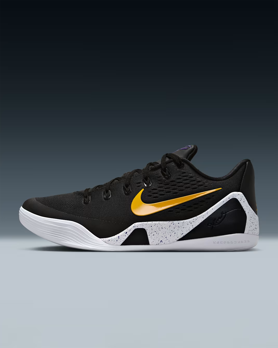 Nike Kobe 9 Elite Low EM Protro Black White University Gold (Men's)