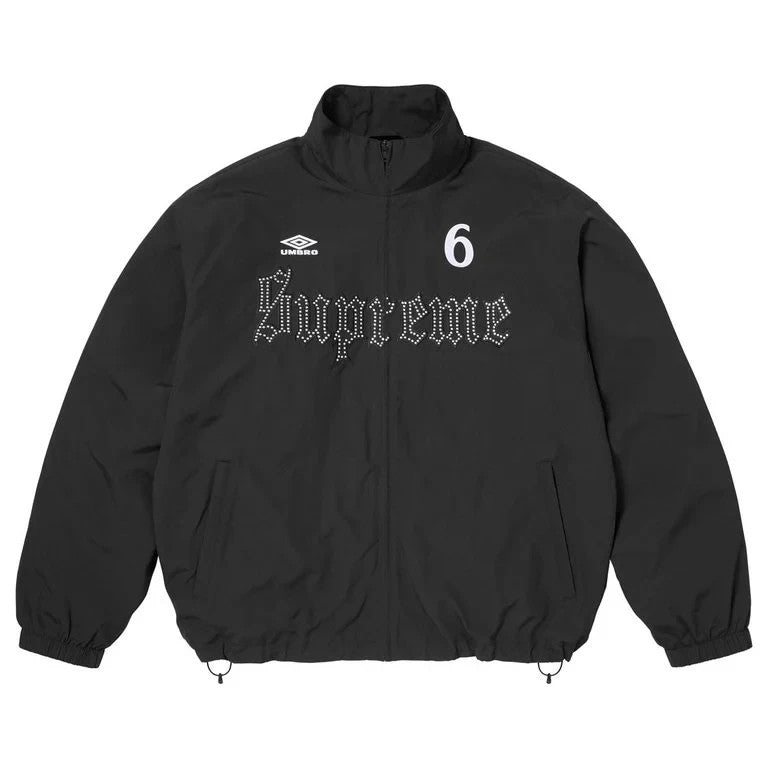 Supreme x Umbro Rhinestone Track Jacket Black