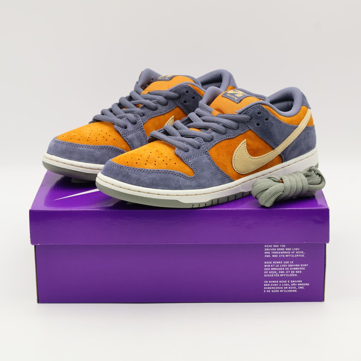 HF3063-002 Nike SB Dunk Low Pro Light Carbon and Monarch (Men's)