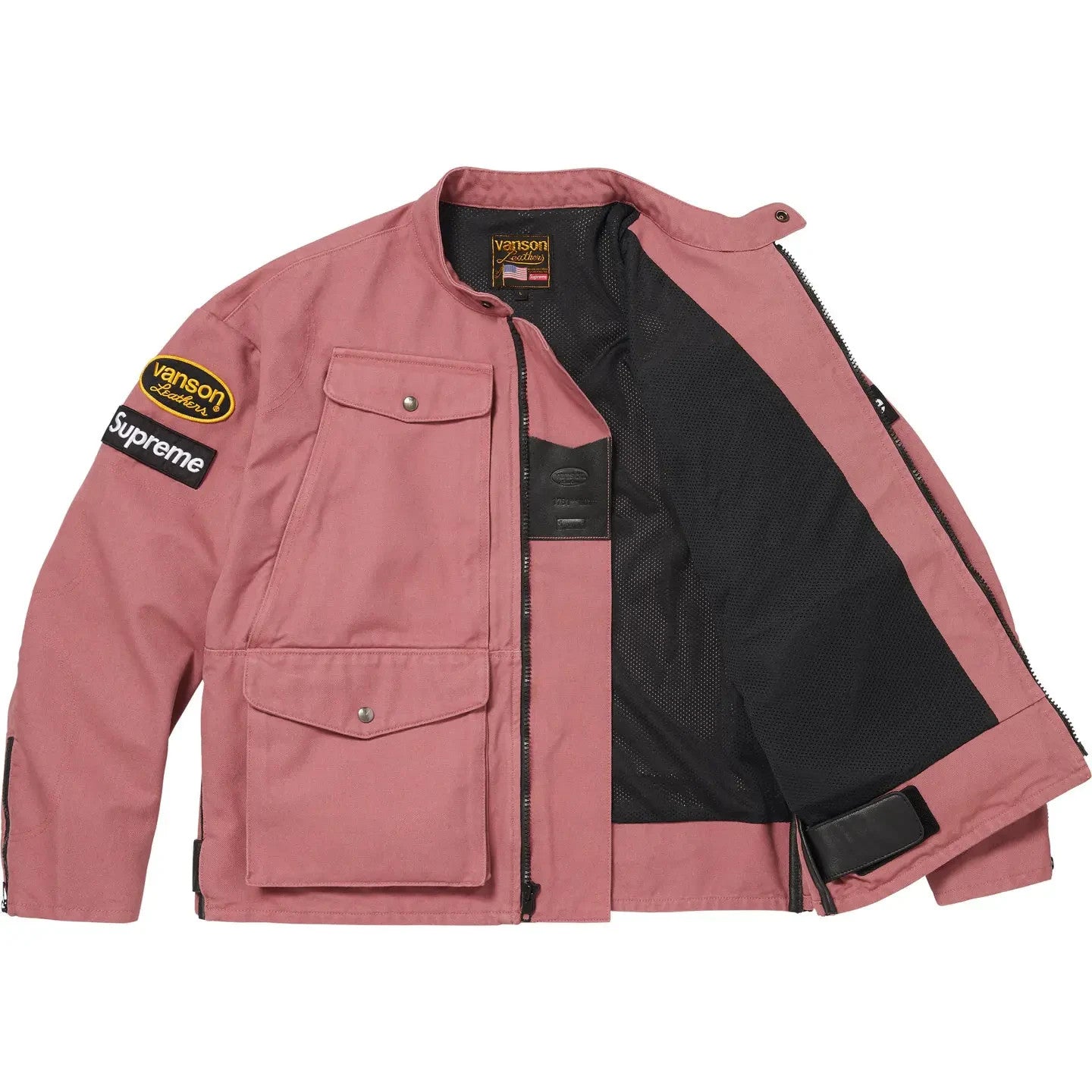 Supreme x Vanson Leathers Cordura Jacket Pink