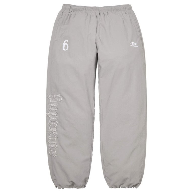 Supreme x Umbro Rhinestone Track Pant Light Grey