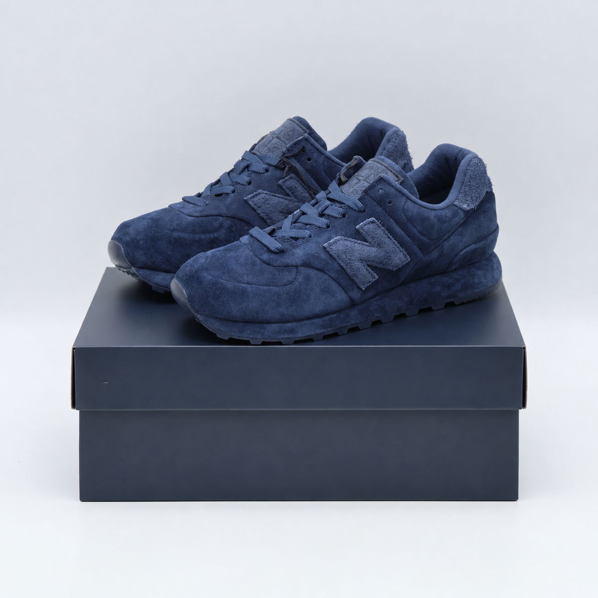 U574BSSB Stone Island New Balance 574 Legacy Ghost Slate Blue (Men's)