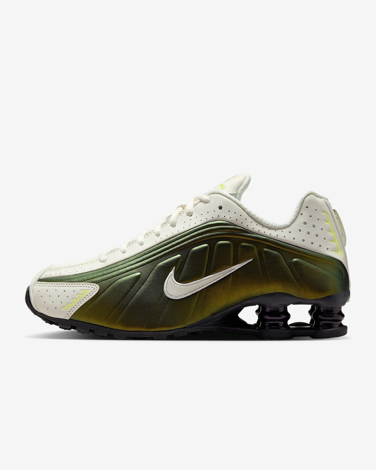 IB8062-133 Nike Shox R4 Olive Green (Women's)