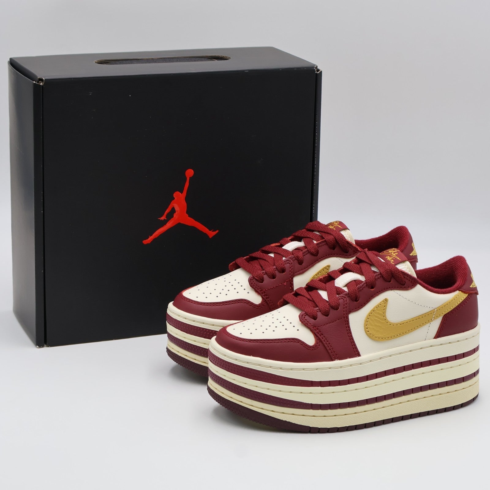 HV8288-600 Nike Air Jordan 1 Triple Stack Team Red (Women's)
