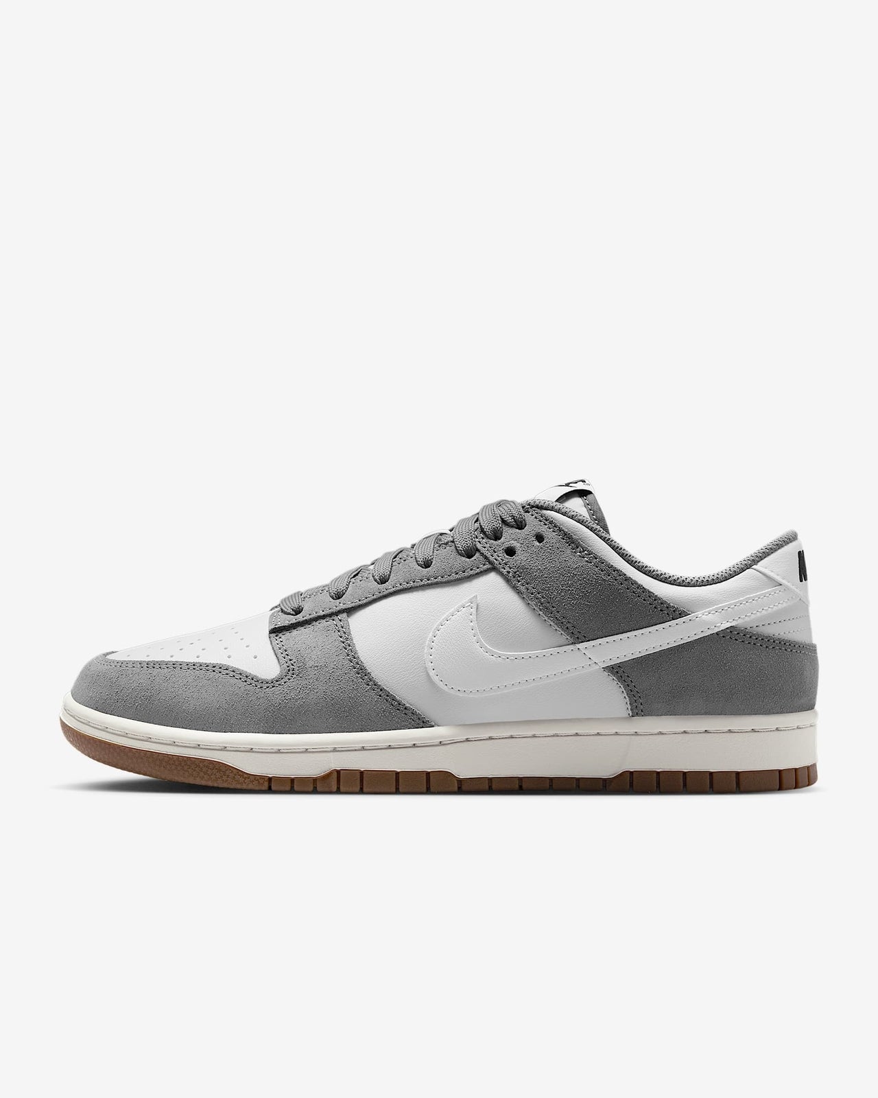 IB6399-001 Nike Dunk Low Grey Suede (Men's)
