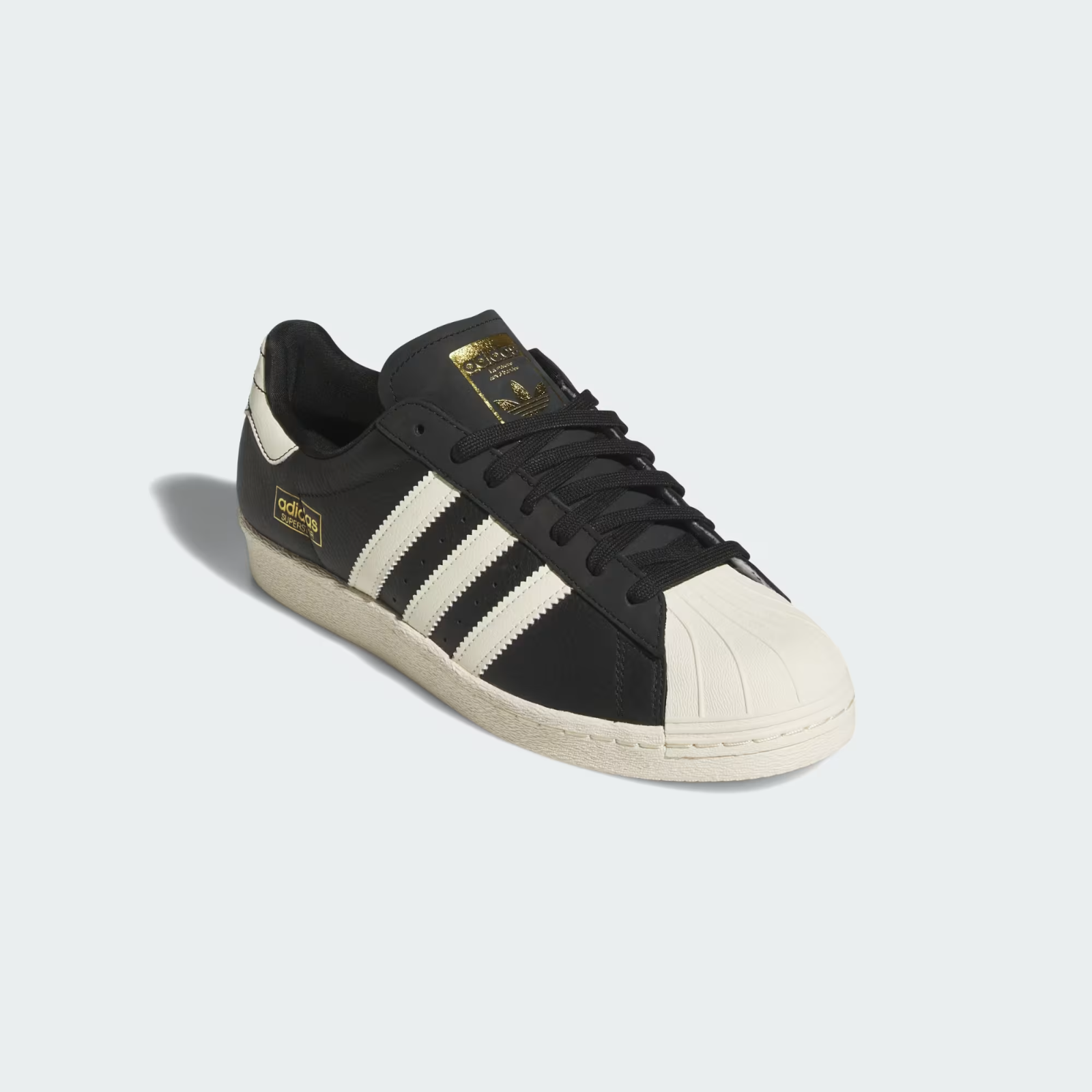 KK5003 adidas Superstar 80 ADV Core Black Cream White Gold Metallic (Men's)