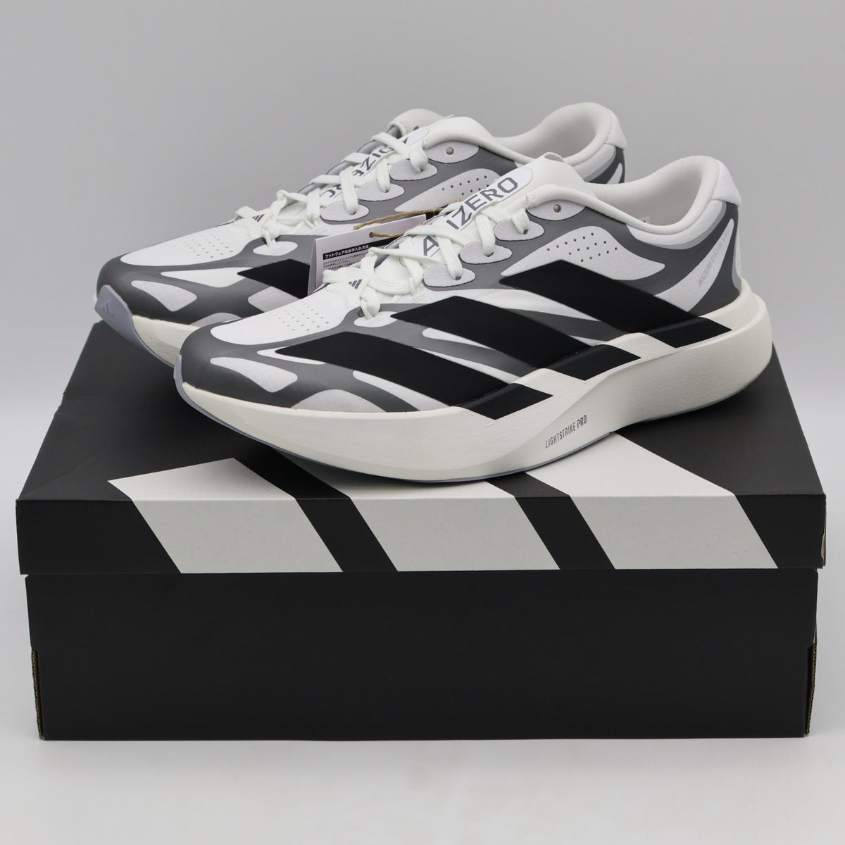 KI4763 adidas Adizero Evo SL EXO Cloud White Core Black Iron Metallic (Men's)