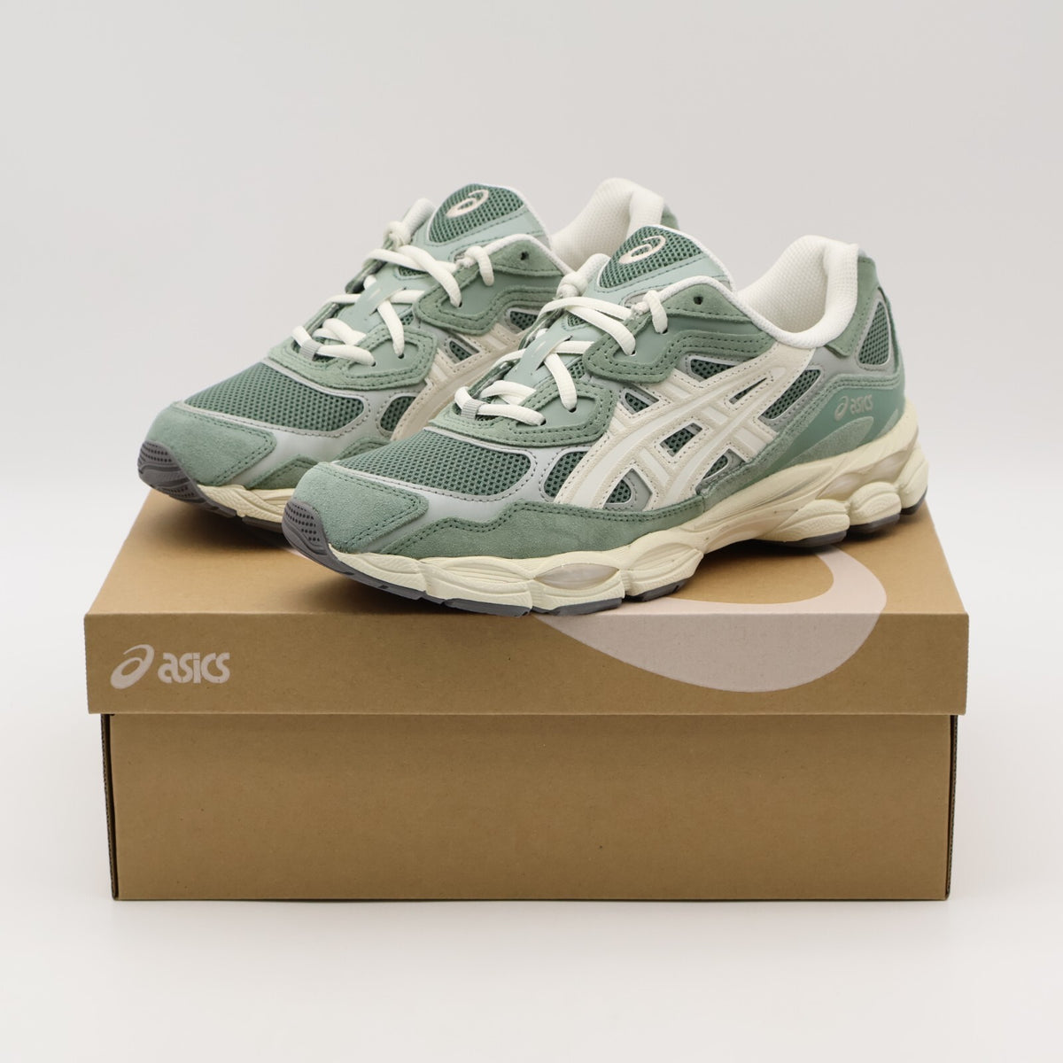 1203A383-302 Asics Gel-NYC Ivy Smoke Grey Khaki Forret Green White (Men's)