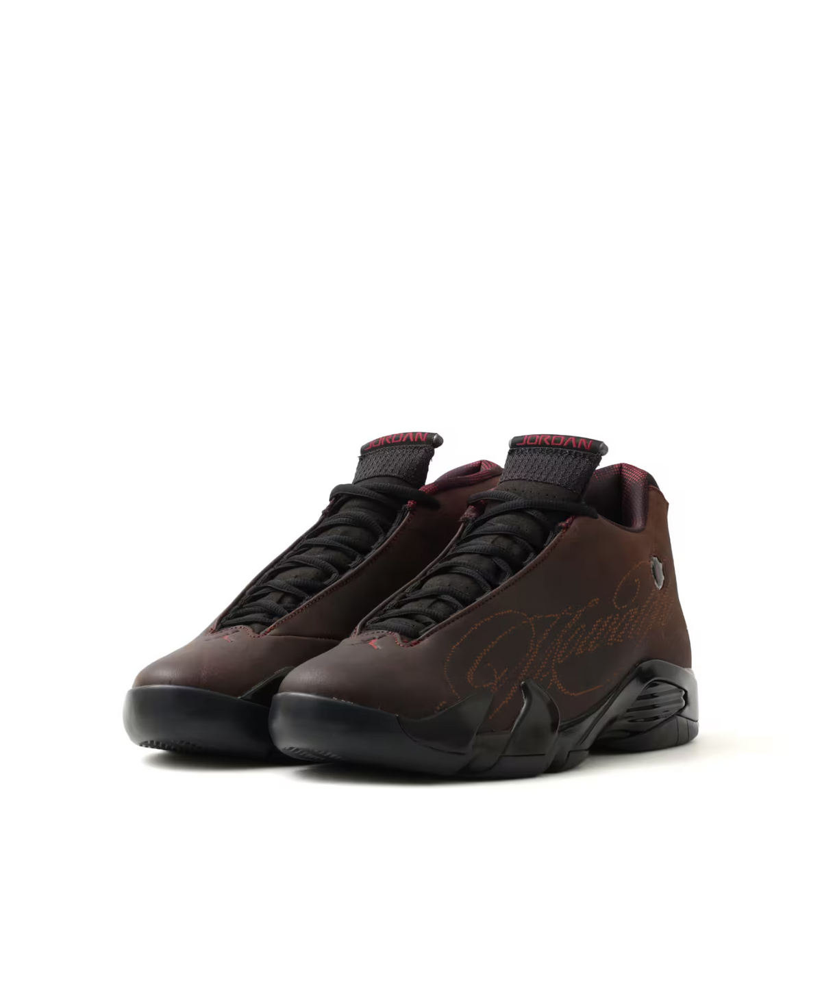 IQ5708-001 Mowalola à Nike Air Jordan 14 Retro SP "Black/Burnt Red" (Men's)