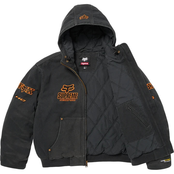 Supreme Fox Racing Hooded Work Jacket Black