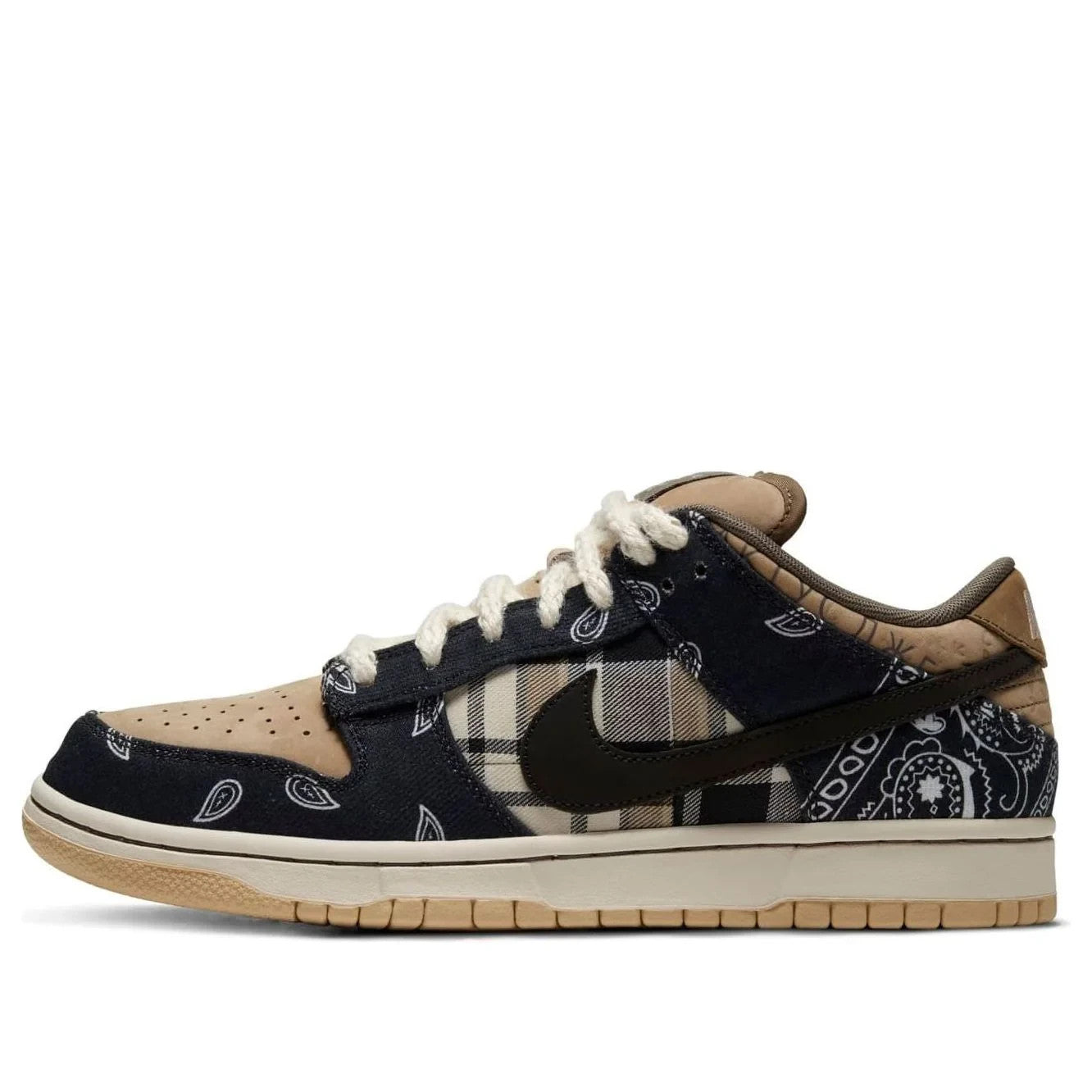 CT5053-001 Travis Scott à Nike SB Dunk Low "Black/Parachute Beige" (Men's)