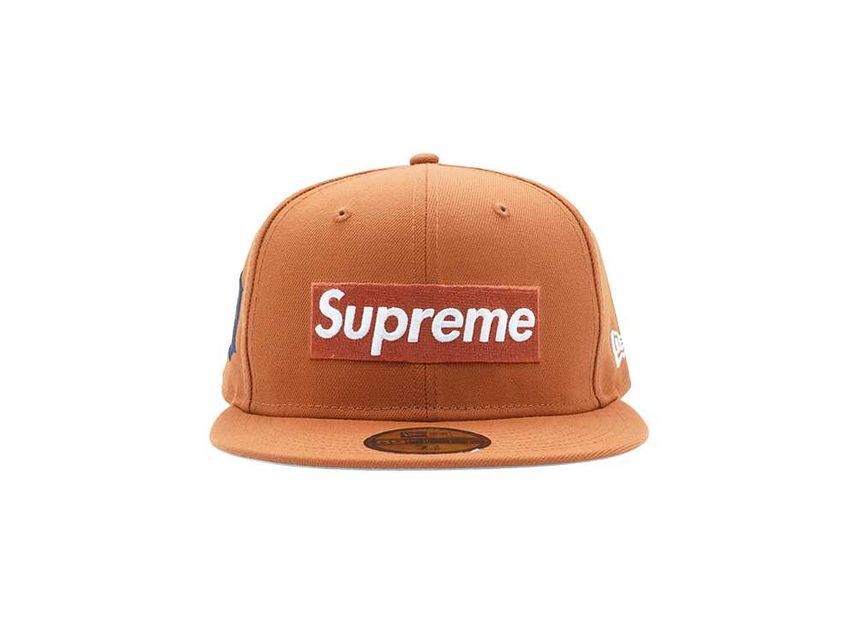Supreme MLB Teams Box Logo New Era Burnt Orange