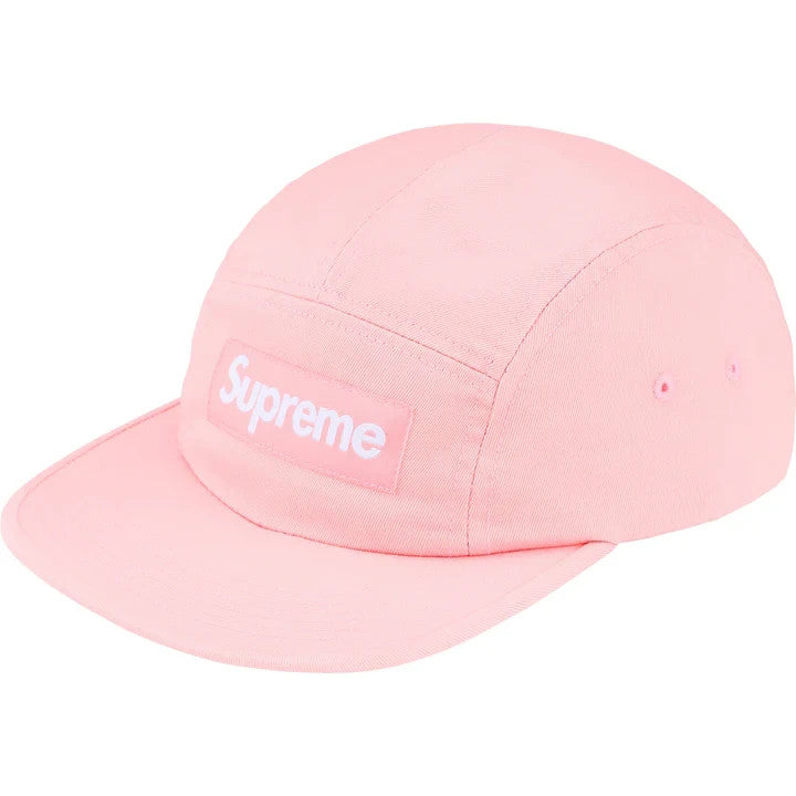 Supreme Washed Chino Twill Camp Cap (25FW) Pink